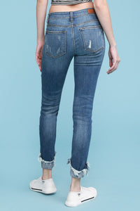 Destroy Hem Cuff Skinny