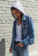 Load image into Gallery viewer, The Hooded Denim Jacket