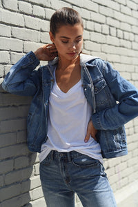 The Hooded Denim Jacket