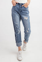 Load image into Gallery viewer, DARK Easel side stripe Jean