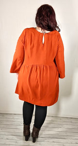 Plus Rust Dress