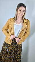 Load image into Gallery viewer, Camel Suede Rider Jacket