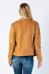 Camel Suede Rider Jacket