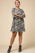 Load image into Gallery viewer, Plus Camo Dress