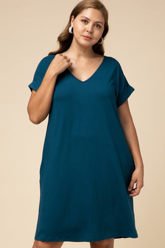 Plus Teal Heaven Dress