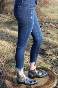 SA-Mid Rise Crop Skinny