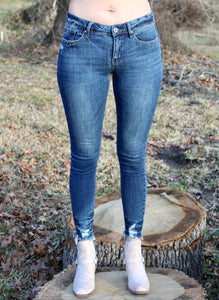 SA-Mid Rise Ankle Skinny