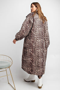 Leopard Maxi Puffer Jacket