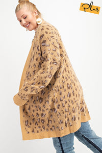 Leopard Knitted Cardigan